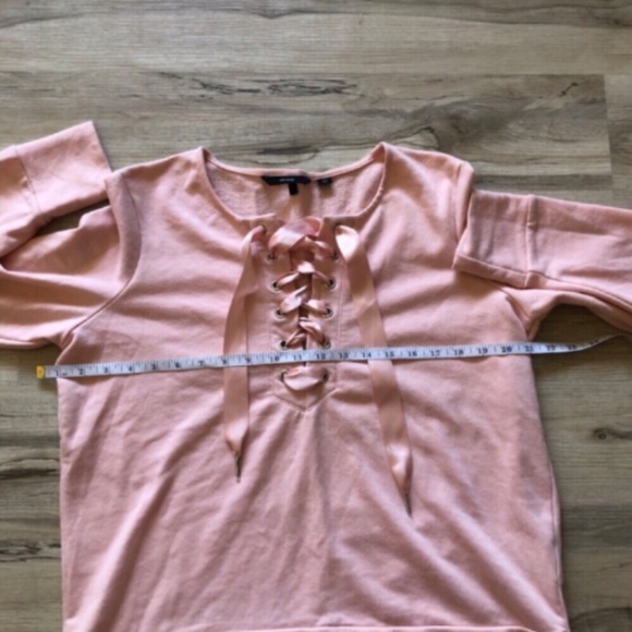 Vero Moda Pink Lace-Up Women's Sweater Top - Picture 6 of 7